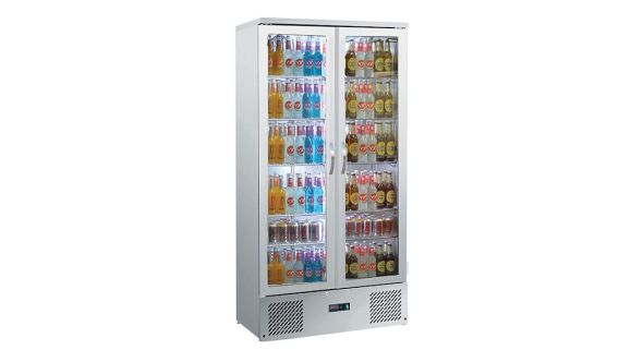 Blizzard BAR20SS - Double Door Bottle Cooler 417L Stainless Steel