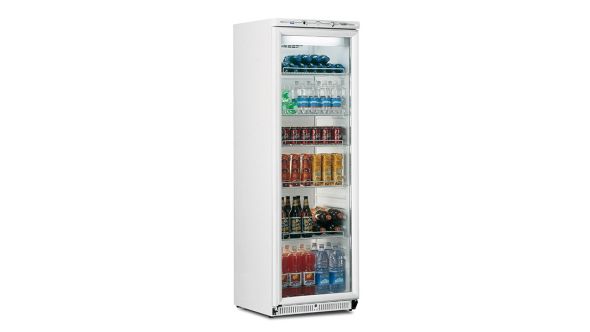 Mondial Elite BEVPR40 Glass Door Refrigerator 380L White