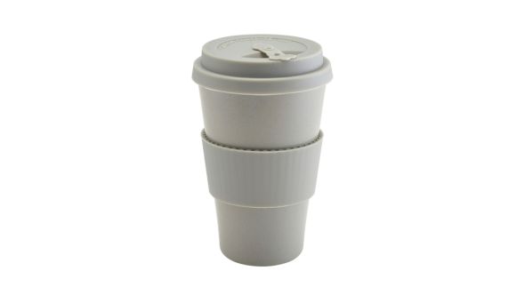 Grey Reusable Bamboo Fibre Coffee Cup 45cl/15.75oz