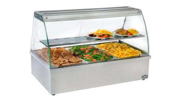 Roller Grill BMV3 Bain Marie with Display Cabinet