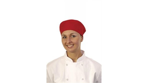 Chef's Skull Cap Red 19x17CM