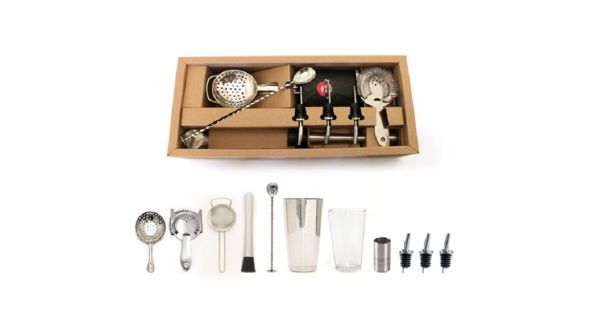 Bonzer Classic Cocktail Bar Kit 12 Pieces - 12563-01