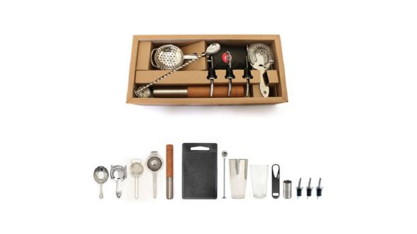 Bonzer Elite Cocktail Bar Kit 15 Pieces - BSBQ0627 / 12572-01