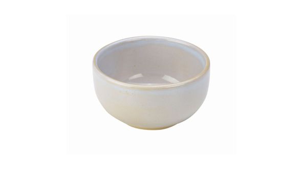 Terra Stoneware Rustic White Round Bowl 12.5cm - pk 6