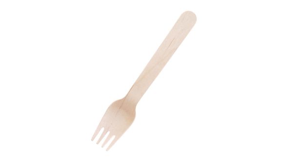 Biodegradable Disposable Wooden Forks 155mm - Pk 100