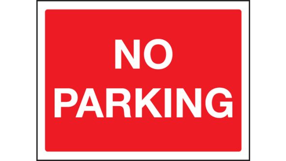 No Parking Sign 300x400mm Post Mounted