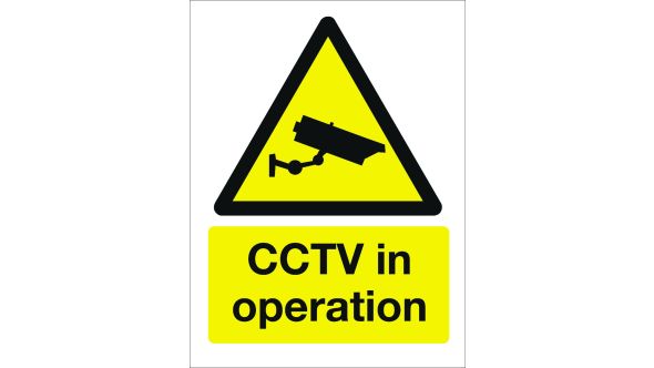 CCTV In Operation. 400x600mm. Exterior