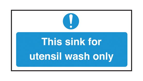 Sink for utensil wash only. 100x200mm. S/A