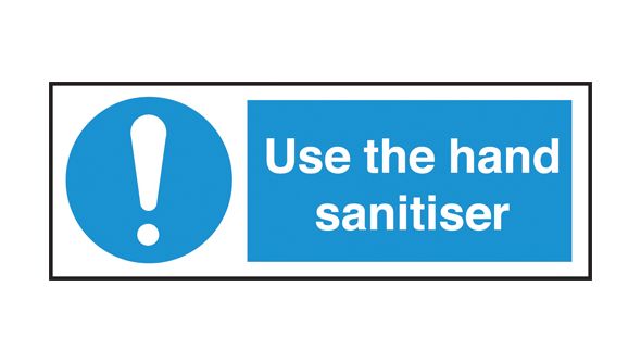 Use the hand sanitiser. 300x200mm. S/A