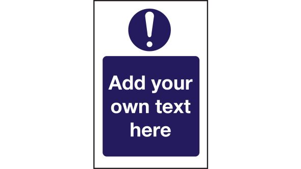 Mandatory - Create Your Own Catering Sign - Add Your Own Text 300x200mm