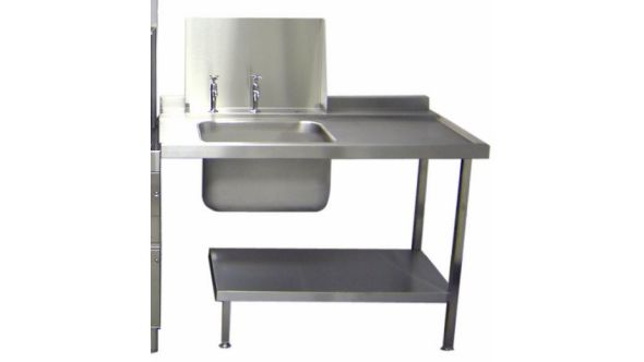 Parry Dishwasher Dirties Table Stainless Steel - W1000xD700xH880 - DWD1000