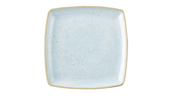 Churchill Stonecast Deep Square Plate Duck Egg Blue 260mm - DK511 - pk 6