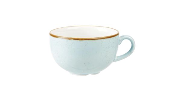 Churchill Stonecast Cappuccino Cup Duck Egg Blue 12oz - DK513 - pk 12