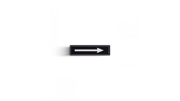 Arrow Symbol Door Sign White / Black