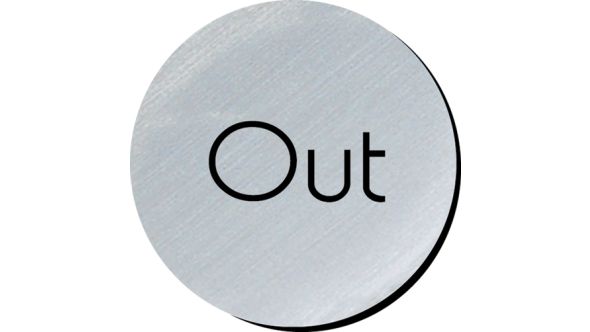 Out 75mm disc silver finish