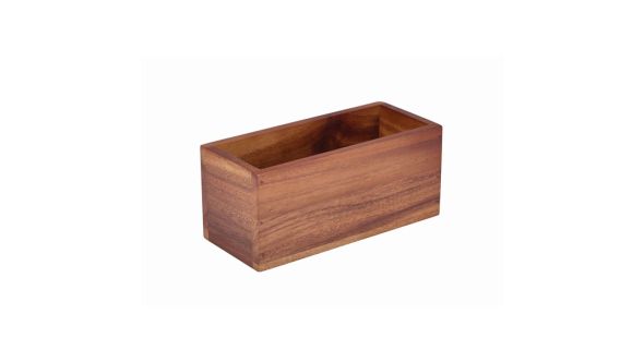 Acacia Wood Table Caddy 23X10X10cm - Genware