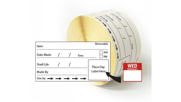 DY053 Shelf Life Removable Labels x 500