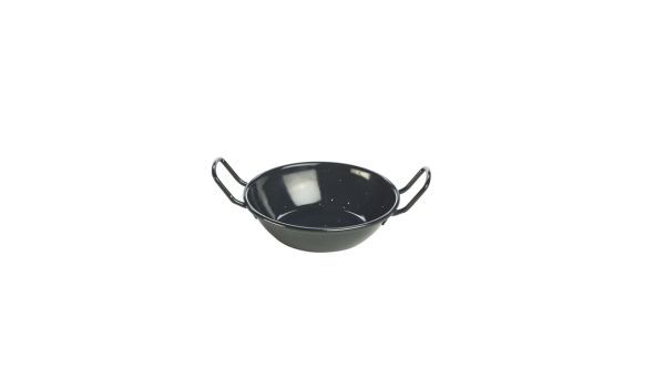 Black Enamel Dish 14cm - Genware