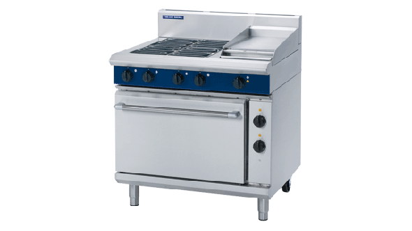 Blue Seal E506C - Electric Range with Griddle, 4 Elements & Static Oven 900mm