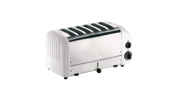 Dualit 6 Slice Vario Toaster - White Ends 60146