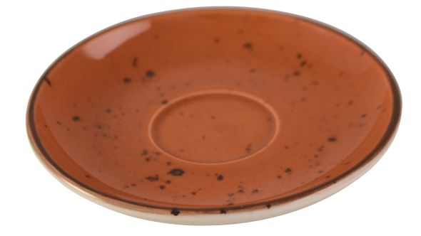 Orion Elements Sun Burst Orange Saucer 14cm EL11SB (For Coffee Cup EL10SB)