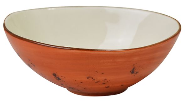 Orion Elements Rustic Shaped Bowl Sunburst Orange - EL23BS