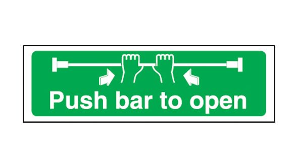 Push bar to open.150x450mm F/P