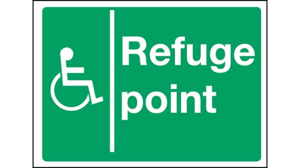 Disabled refuge point. 300x400mm F/P