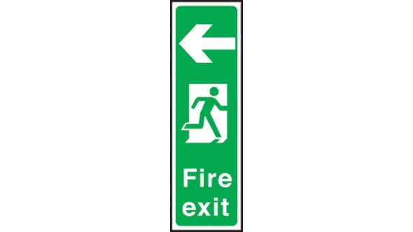 Portrait fire exit right. 450x150mm S/A