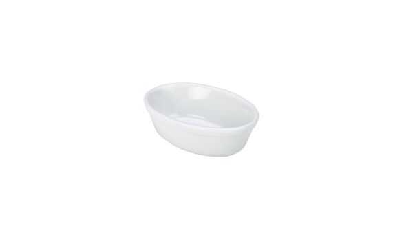 Royal Genware Oval Pie Dish 16cm White