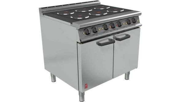 Falcon Dominator Plus E3101 6HP Six Hotplate Electric Oven - On Legs