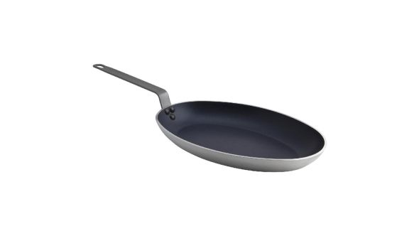 Genware Oval Fishpan 36cm Teflon Plus