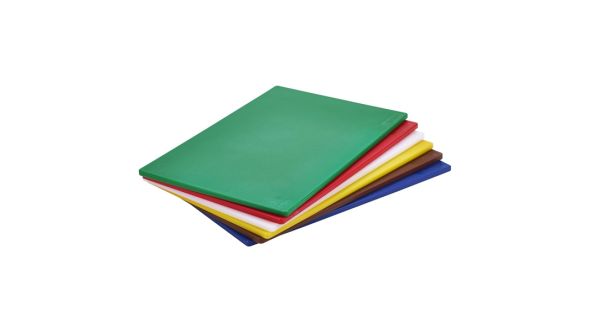 Green Poly Cutting Board 18 x 12 x 0.5" - Genware