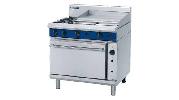 Blue Seal Evolution G56B - Gas 2 Burner Range, 600mm Griddle with Gas Convection Oven 900mm