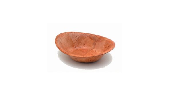 Oval Wooden Woven Bowls 9"x7" - Genware