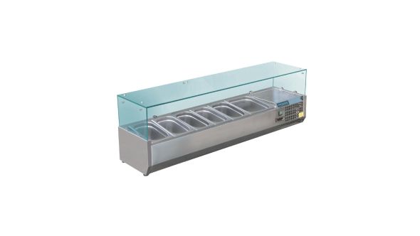 Polar GD876 ountertop Prep Fridge 5x 1/4GN & 1x 1/2GN