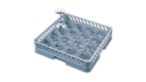 Genware 16 Comp Glass Rack With 2 Extenders