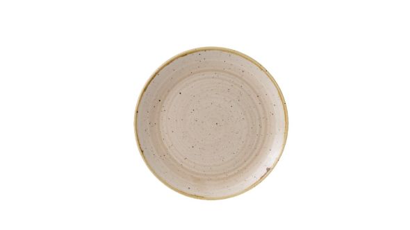 Churchill Stonecast Coupe Plate Nutmeg Cream 217mm - GR936 - pk 12