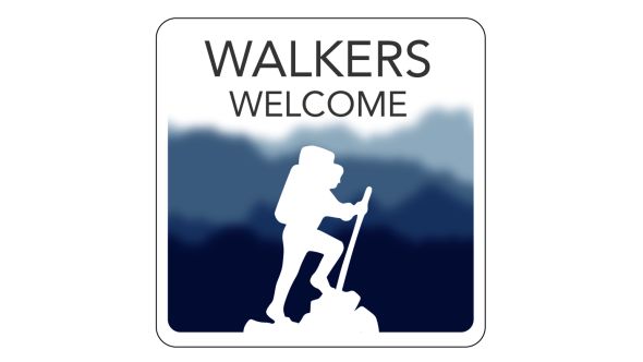 Walkers Welcome Hospitality Window Sticker. 150x150mm