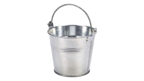 Galvanised Steel Serving Bucket 10cm Ø - Genware