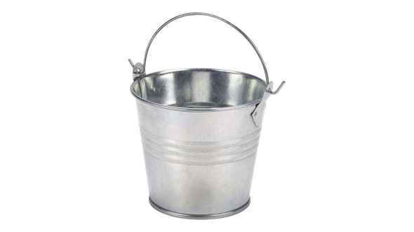 Galvanised Steel Serving Bucket 8.5cm Ø - Genware