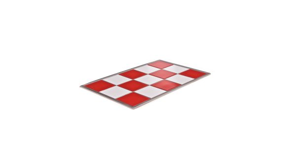 Primeware HT1RD/WH - Ceramic 1/1 GN Hot Tile  - Bain Marie Insert Red & White