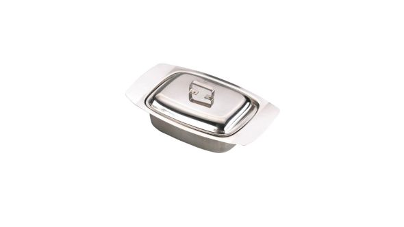 Butter Dish  Steel Lid