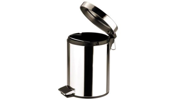 Sunnex Stainless Steel Pedal Bin Round - 3 Ltr