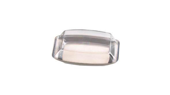 Butter Dish S/S  Plastic Lid