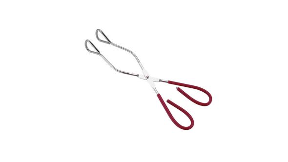 Red Handle Kitchen Tongs