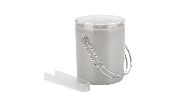 Ice Bucket & Tongs 1.75 Ltr Matt Finish