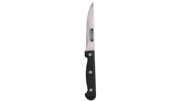 Steak Knife Black Riveted Handle