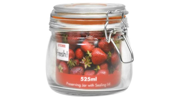 Cliptop Glass Preserving Jar 11cm / 4"