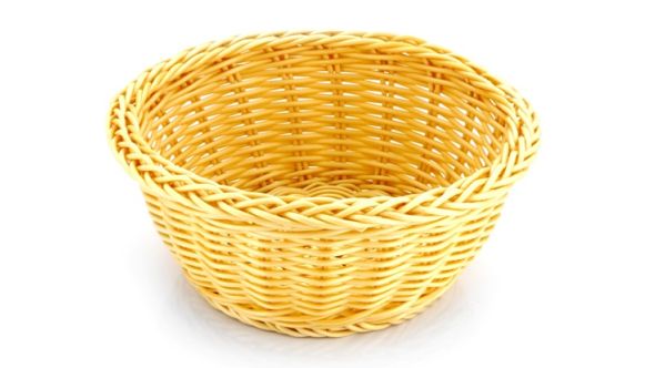 Rattan Basket Heavy Duty Round 19 x 9cm